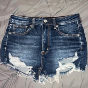 american eagle denim shorts